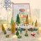 30 Pieces Miniature Sisal Frosted Christmas Trees Table Top Decoration (30 Pcs)